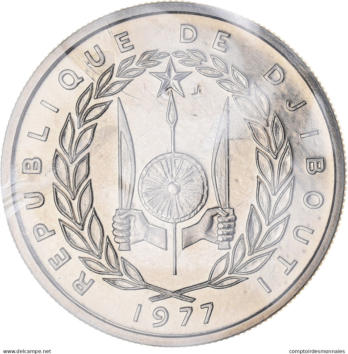 Monnaie, Djibouti, 50 Francs, 1977, Paris, ESSAI, FDC, Nickel, KM:E6 - Djibouti