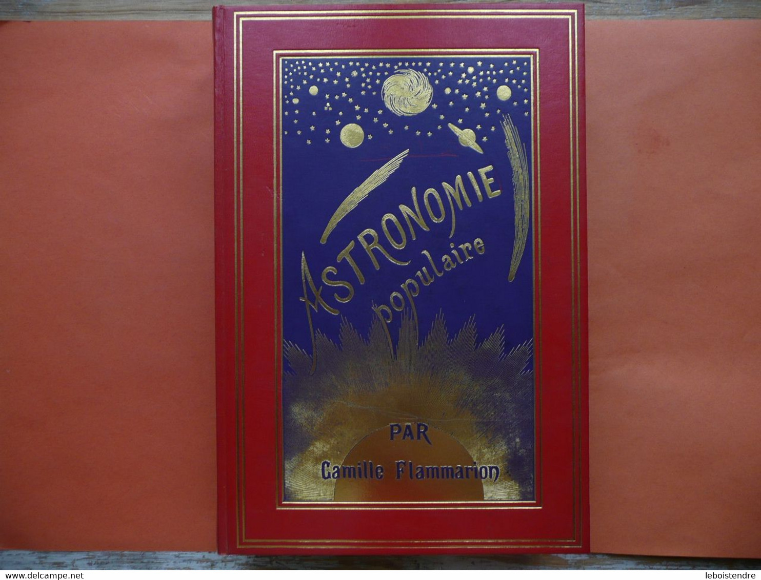 ASTRONOMIE POPULAIRE PAR CAMILLE FLAMMARION 1880 IMPRIME 1975 ILLUSTREE DE 360 FIGURES PLANCHES CARTES CELESTES ETC - Astronomia