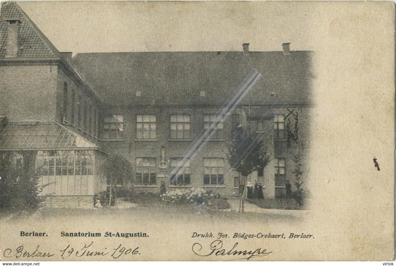 Berlaar : Sanatorium ...............  ( 1906 Met Zegel ) - Berlaar