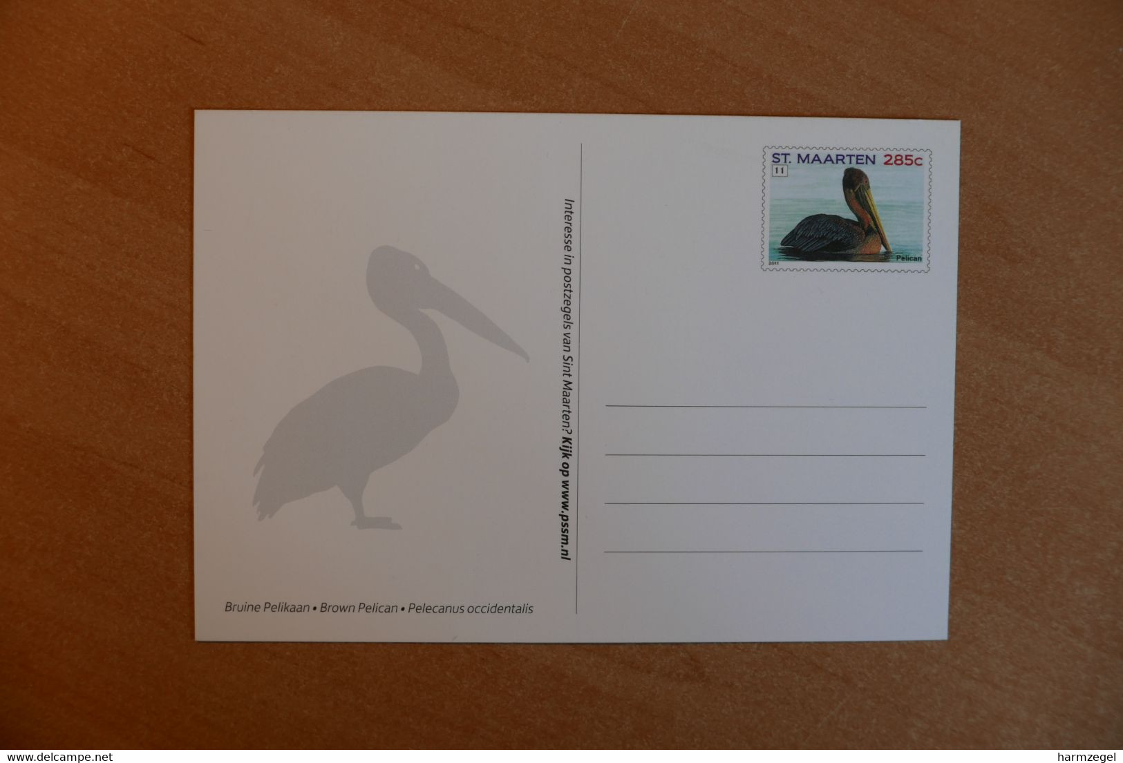 Postal Stationery, Pelican - Pélicans