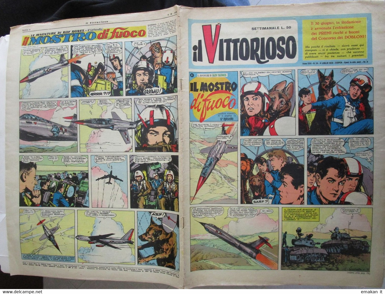 # IL VITTORIOSO N 28 / 1958 ALTRI NUMERI DISPONIBILI - Premières éditions