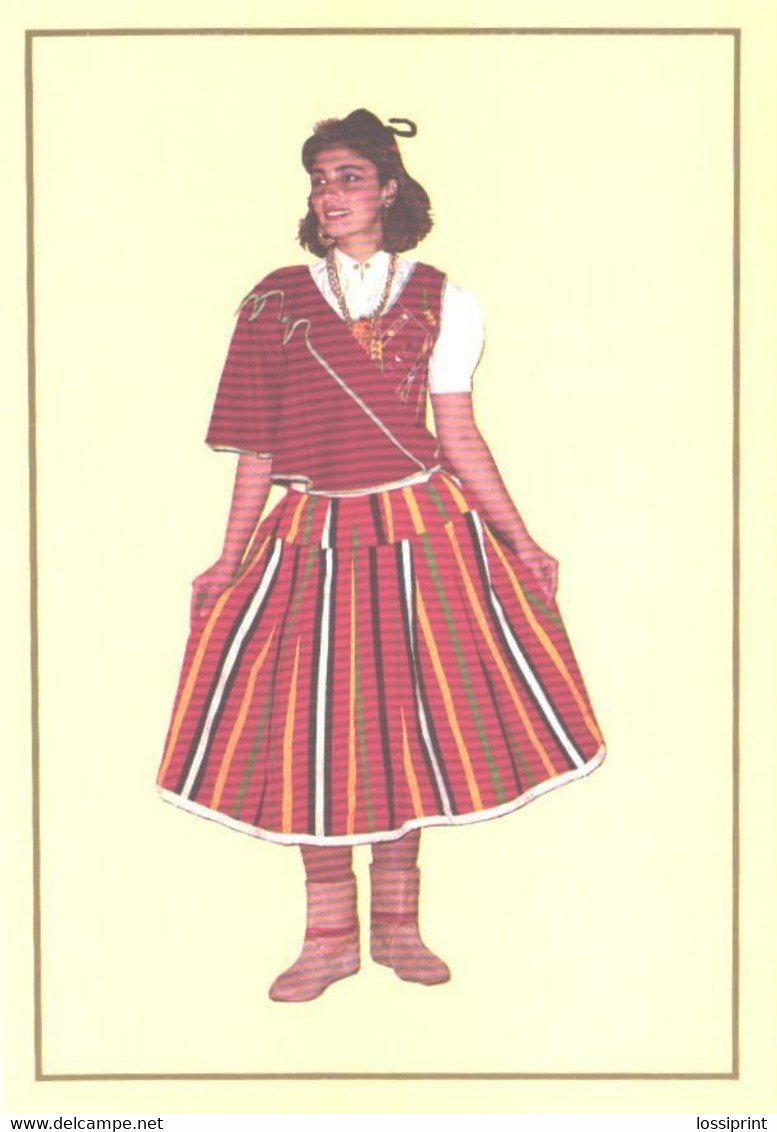 Portugal:Madeira Island, Ponta Do Sol, Girl Wearing National Costume - Europe