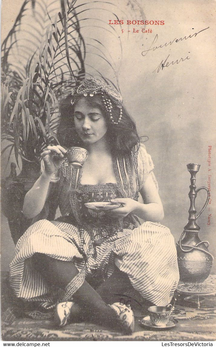 Les Boissons - Le Café - Bergeret Nancy - Oblitéré à Périgueux En 1903 - Cafes