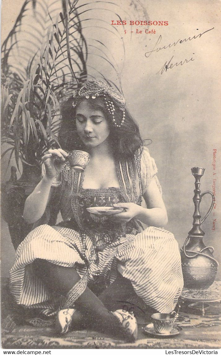 Les Boissons - Le Café - Bergeret Nancy - Oblitéré à Périgueux En 1903 - Caffé