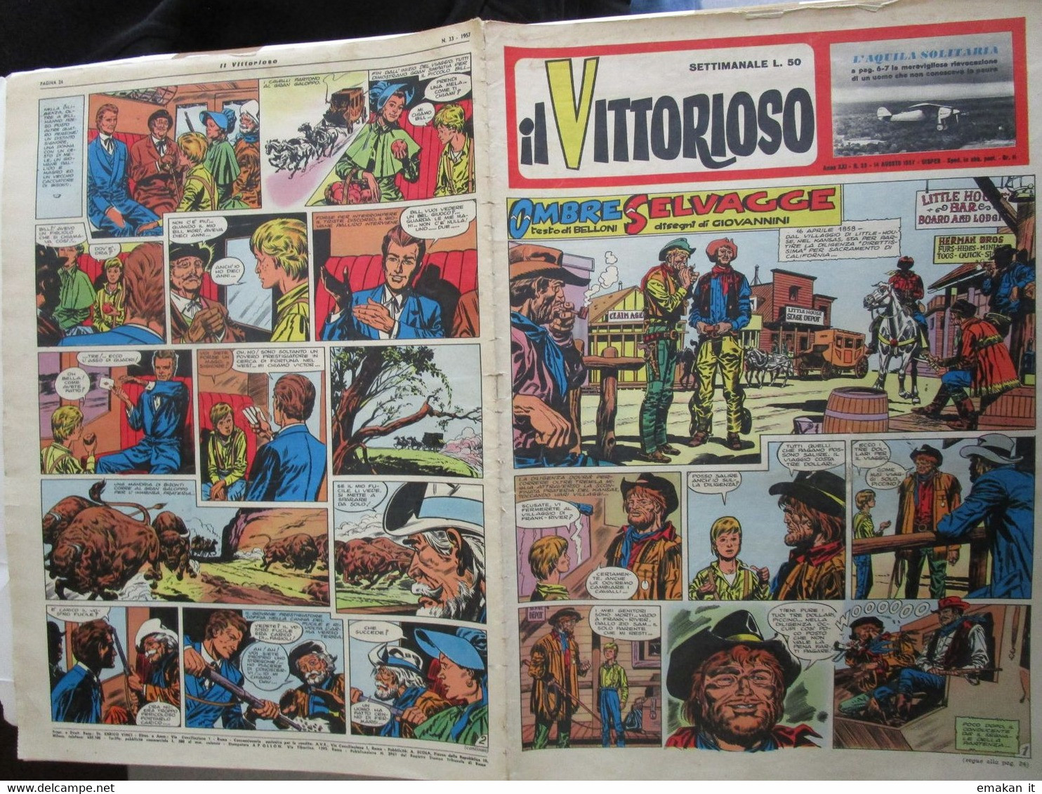 # IL VITTORIOSO N 33 / 1957 ALTRI NUMERI DISPONIBILI - First Editions