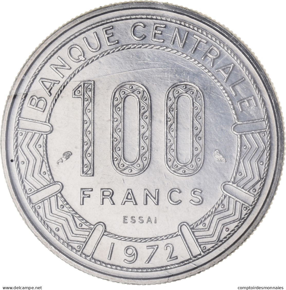 Monnaie, Cameroun, 100 Francs, 1972, Paris, ESSAI, FDC, Nickel, KM:E15 - Cameroun