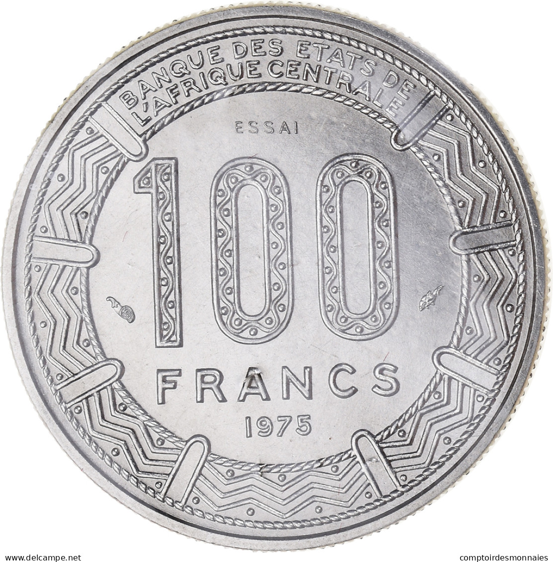 Monnaie, Cameroun, 100 Francs, 1975, Paris, ESSAI, FDC, Nickel, KM:E16 - Kameroen