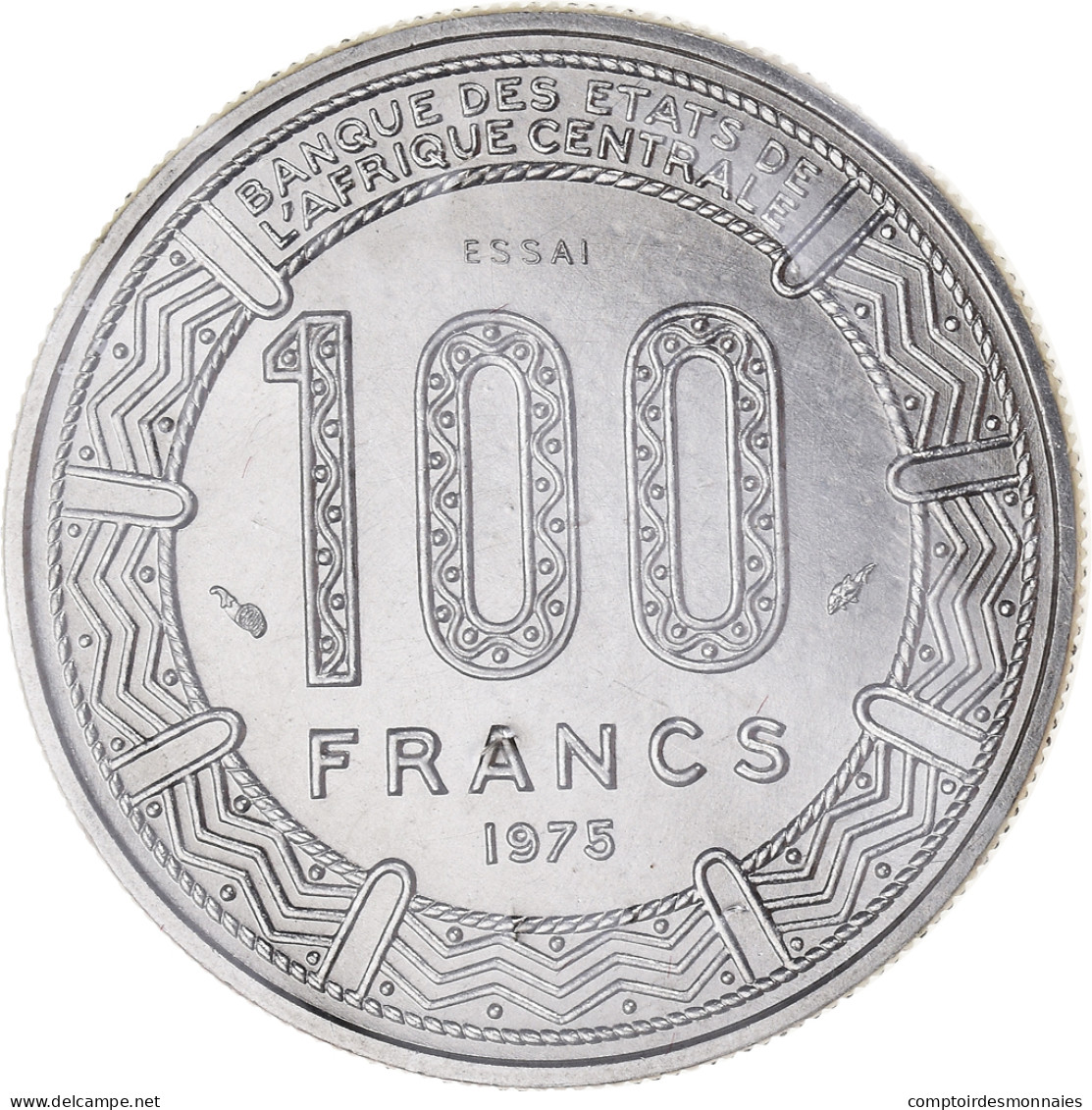 Monnaie, Cameroun, 100 Francs, 1975, Paris, ESSAI, FDC, Nickel, KM:E16 - Cameroun