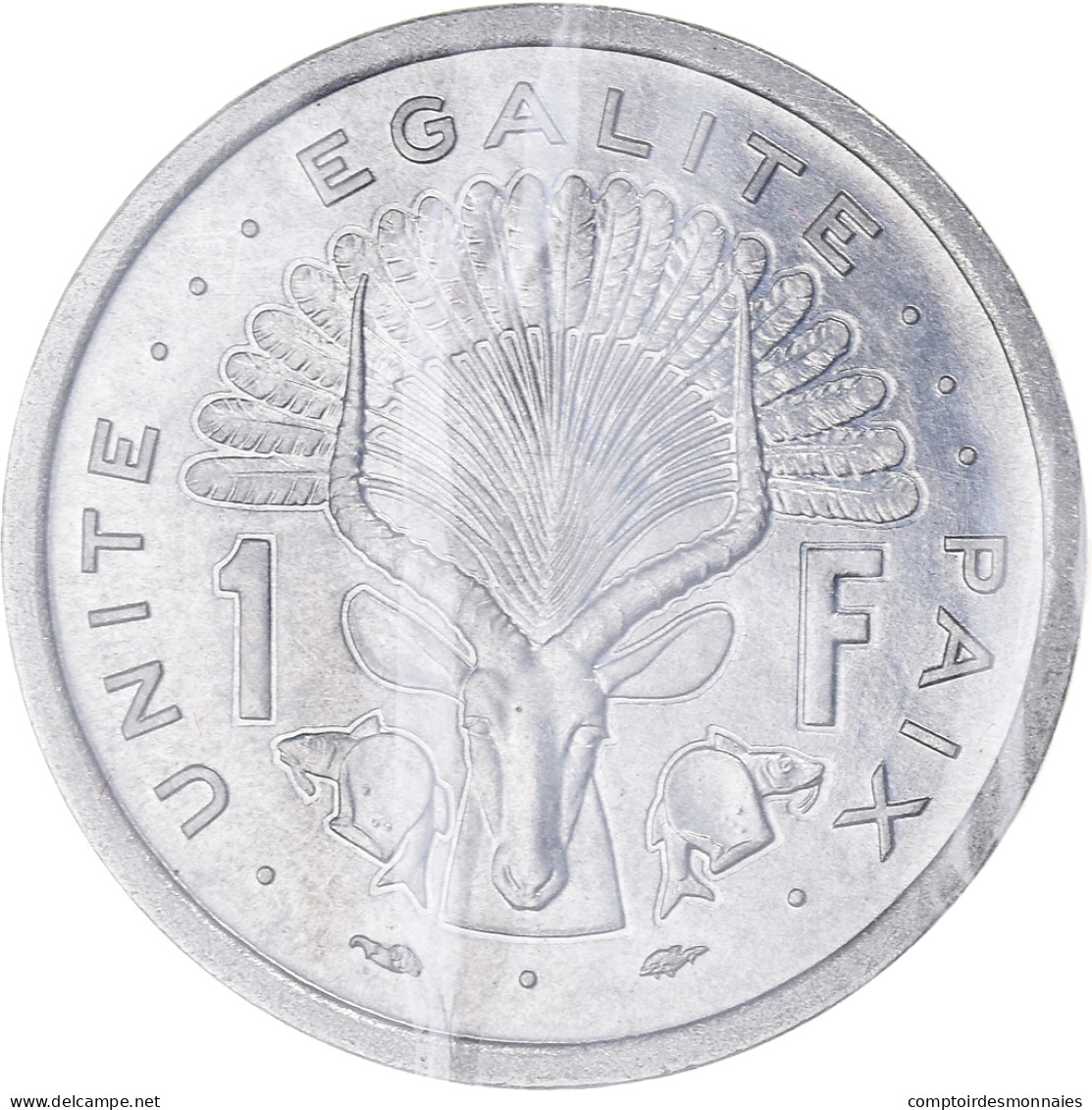 Monnaie, Djibouti, Franc, 1977, Paris, ESSAI, FDC, Aluminium, KM:E1 - Dschibuti