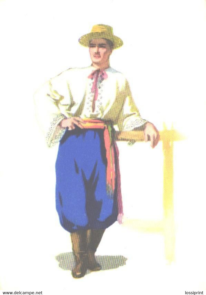Ukraine:Poltava, Man Wearing National Costume, 1959 - Europe