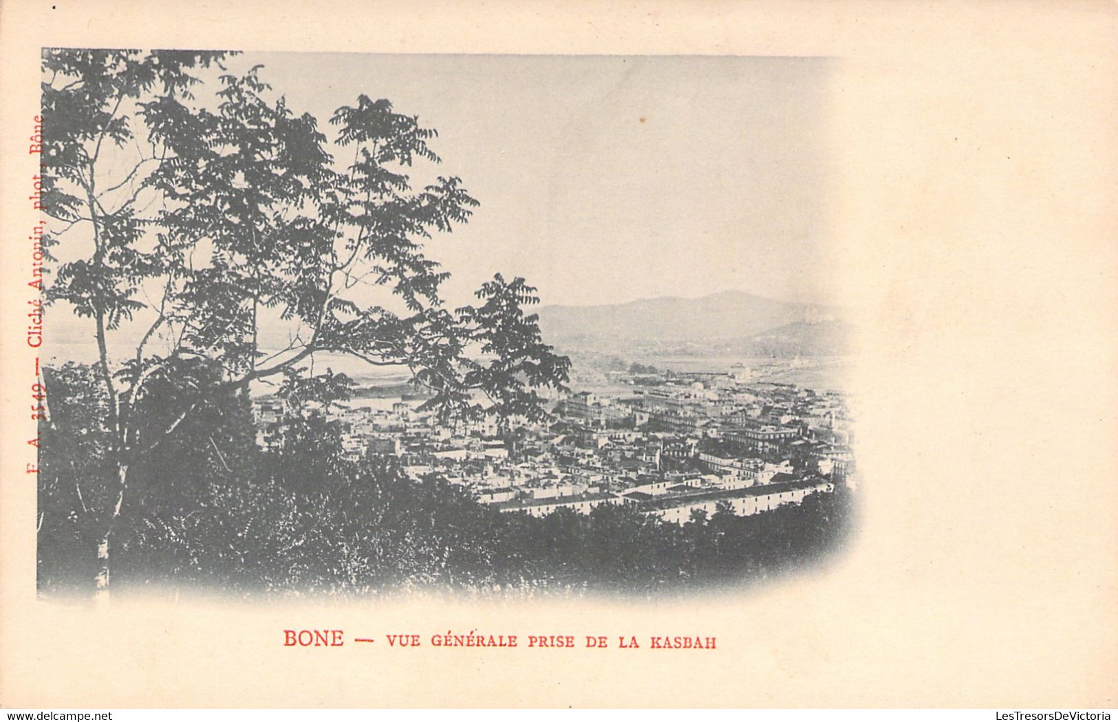 Bone - Vue Générale Prise De La Kasbah - F A 3549 - Cliché Antonin - Dos Simple - Non Voyagé - Annaba (Bône)