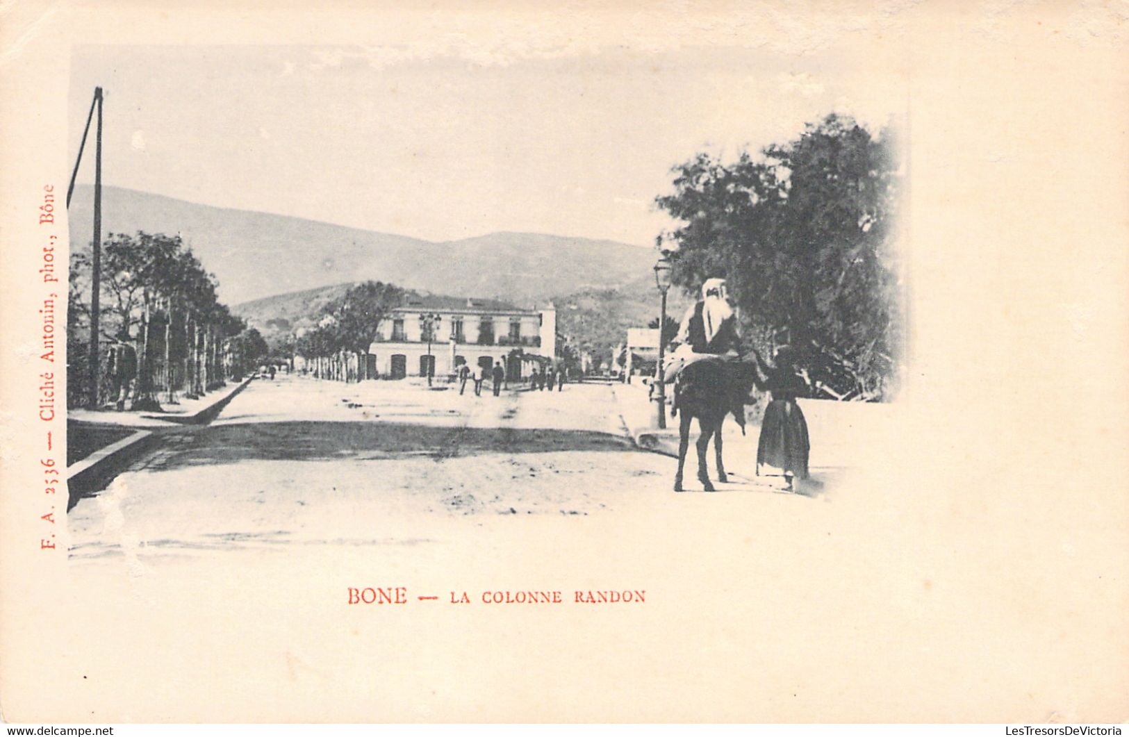 Bone - La Colonne Randon - F A 2536 - Cliché Antonin - Dos Simple - Non Voyagé - Annaba (Bône)