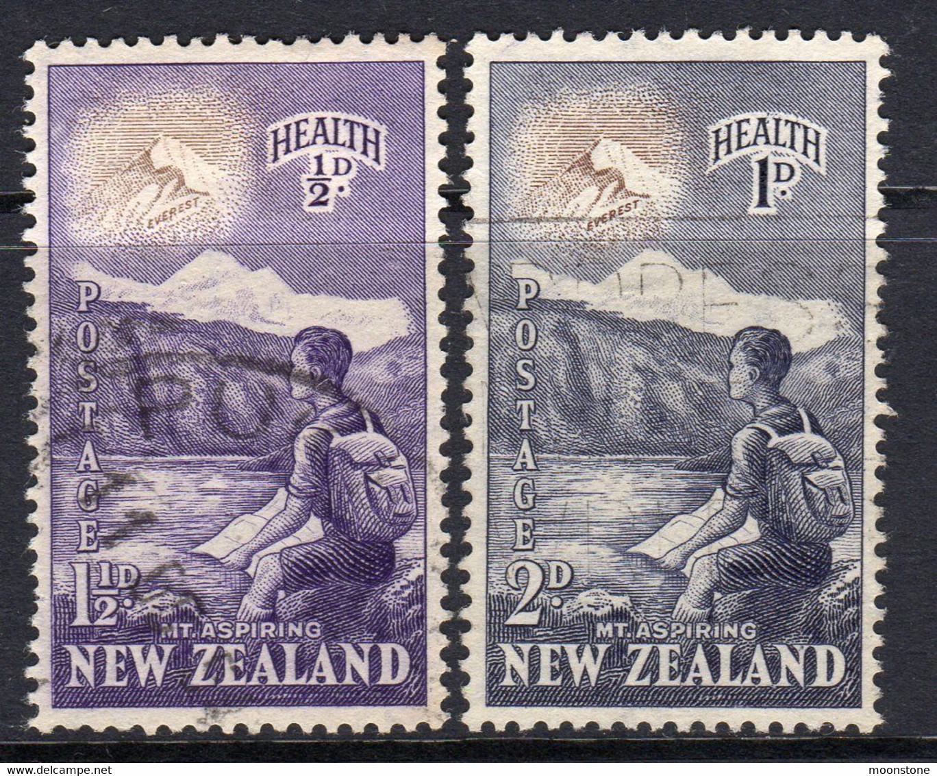 New Zealand 1954 Health Set Of 2, Used, SG 737/8 (A) - Gebraucht