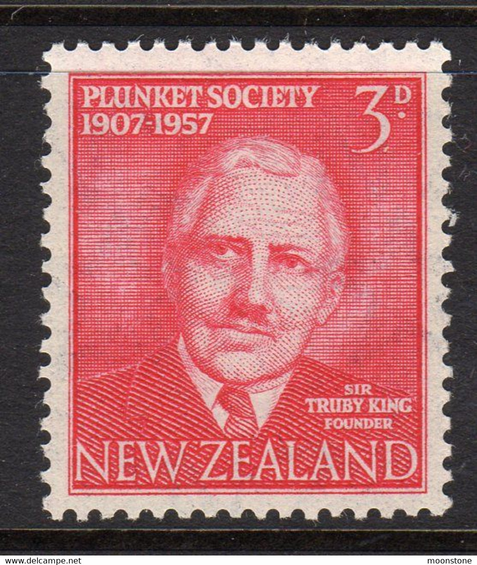 New Zealand 1957 50th Anniversary Of Plunket Society, Hinged Mint, SG 760 (A) - Neufs