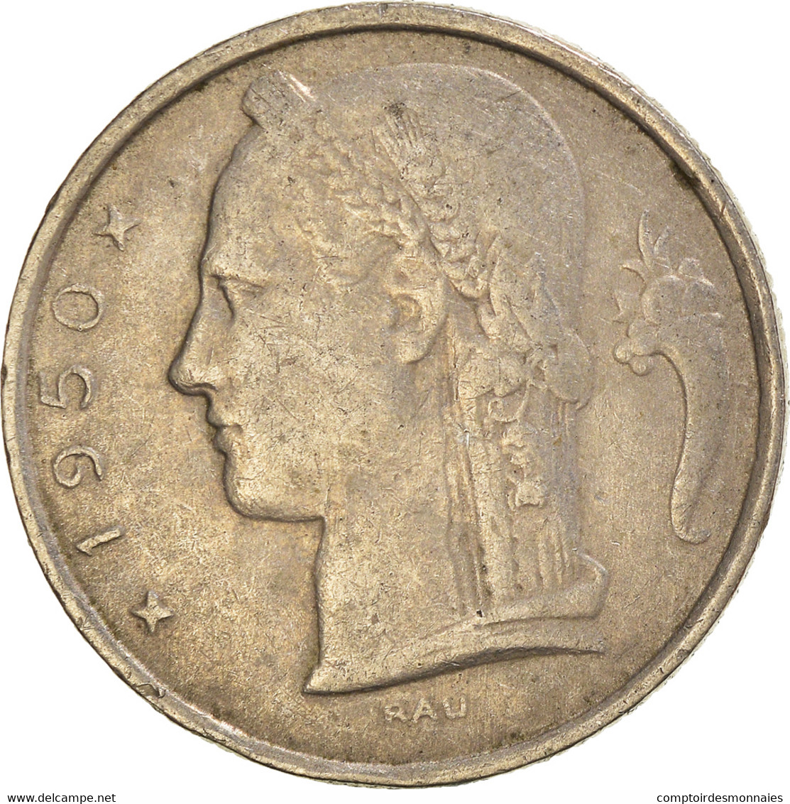 Monnaie, Belgique, 5 Francs, 5 Frank, 1950 - 5 Franc