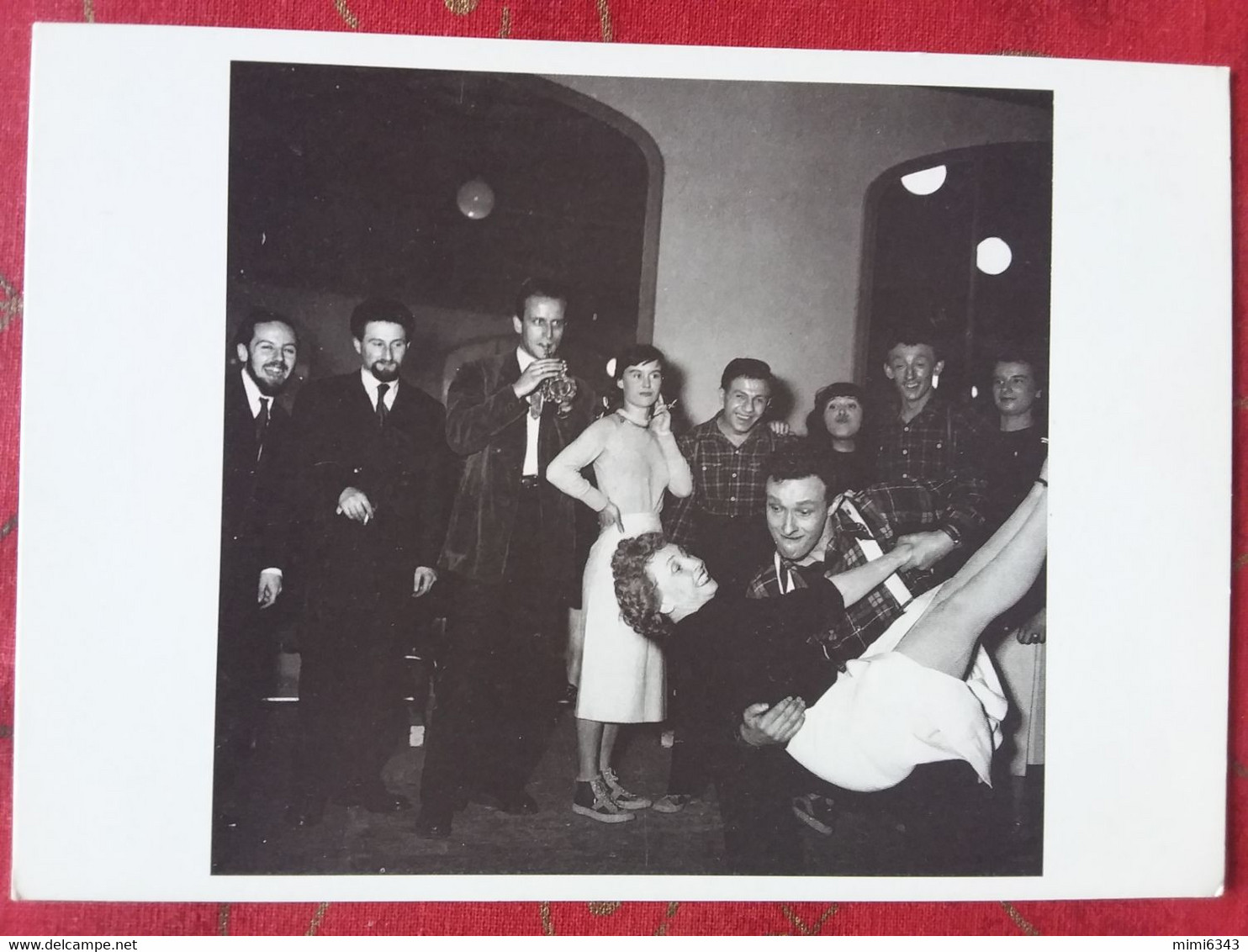 CP-PHOTO GALA DES ARTISTE 1949 BORIS VIAN, J.L. BARRAULT, M. RENAUD PARFAIT  ETAT - Entertainers