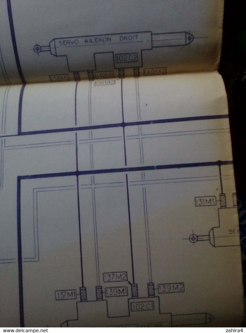 Aviation Dassault Breguet Dornier Alpha Jet ? Hydraulique Schéma D Principe Frein Porte Train Aérofrein Génération Volet - Autres Plans