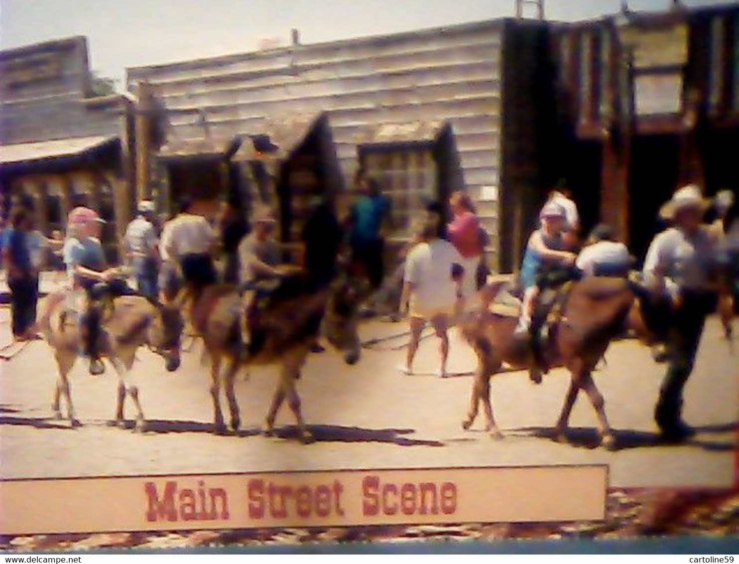 5 CARDS  USA Rawhide Town - Saloon WESTERN NOTTI CAVALLI MAIN STFEET SCEND  N1990 IO6594 - Scottsdale