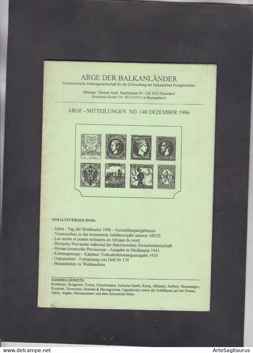 GERMANY, STAMP MAGAZINE "ARGE DER BALKANLANDER", 140/1996  (007) - Otros & Sin Clasificación