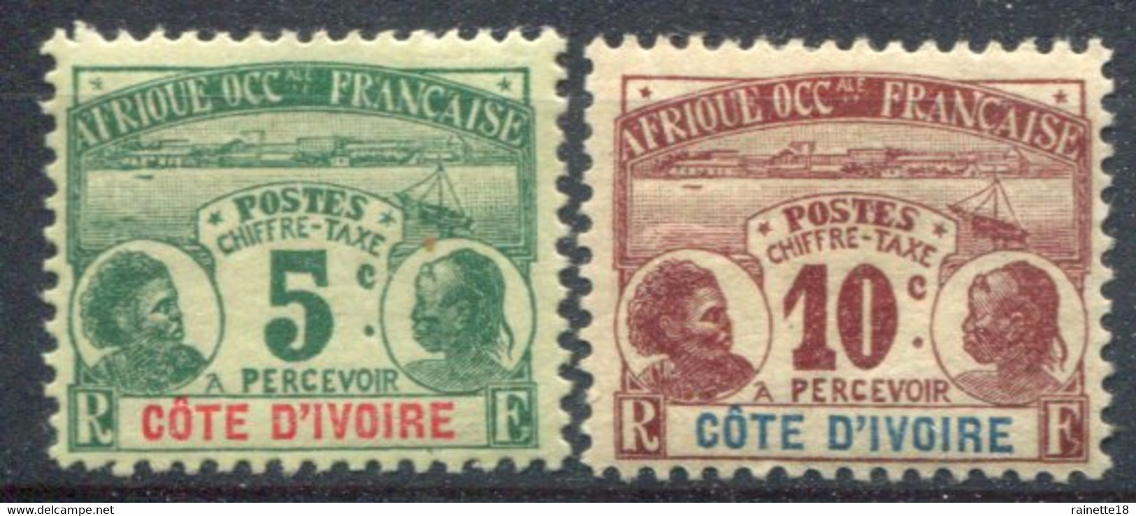 Cote D'Ivoire        Taxes  1/2 * - Unused Stamps