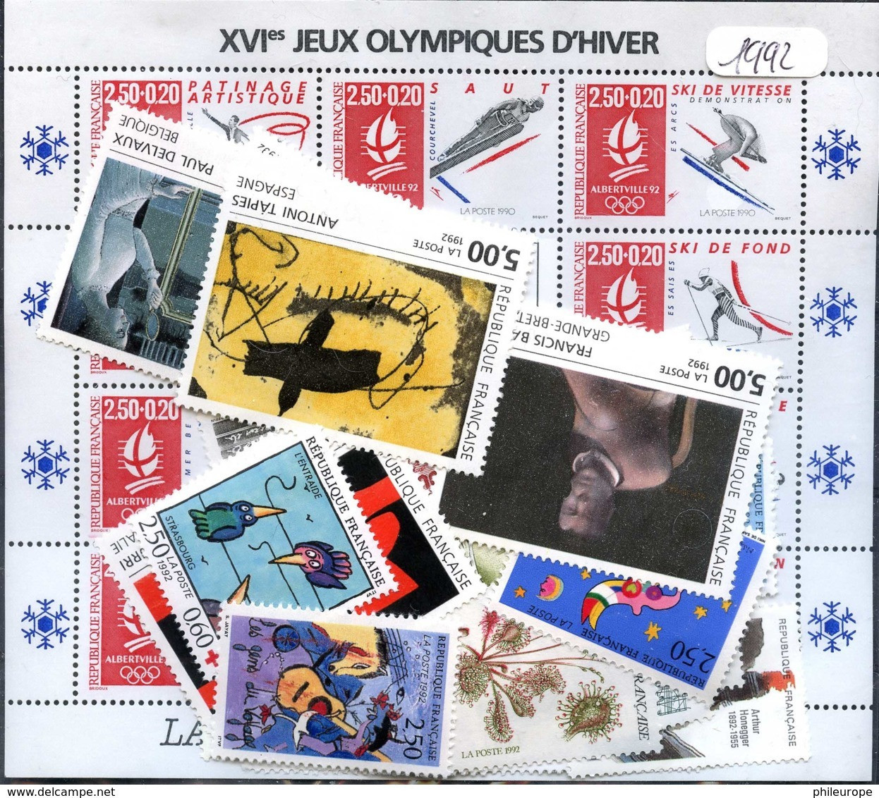 France  Années Completes Neuves ** Luxe 1992 (48 Timbres) - 1990-1999