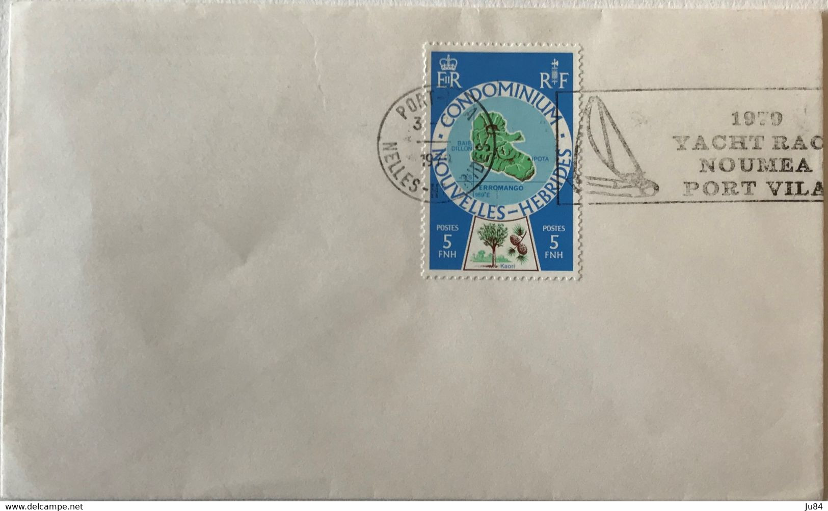 Nouvelles-Hébrides - Port Vila - 5 FNH Seul Sur Lettre - 3 Juillet 1970 - Otros & Sin Clasificación