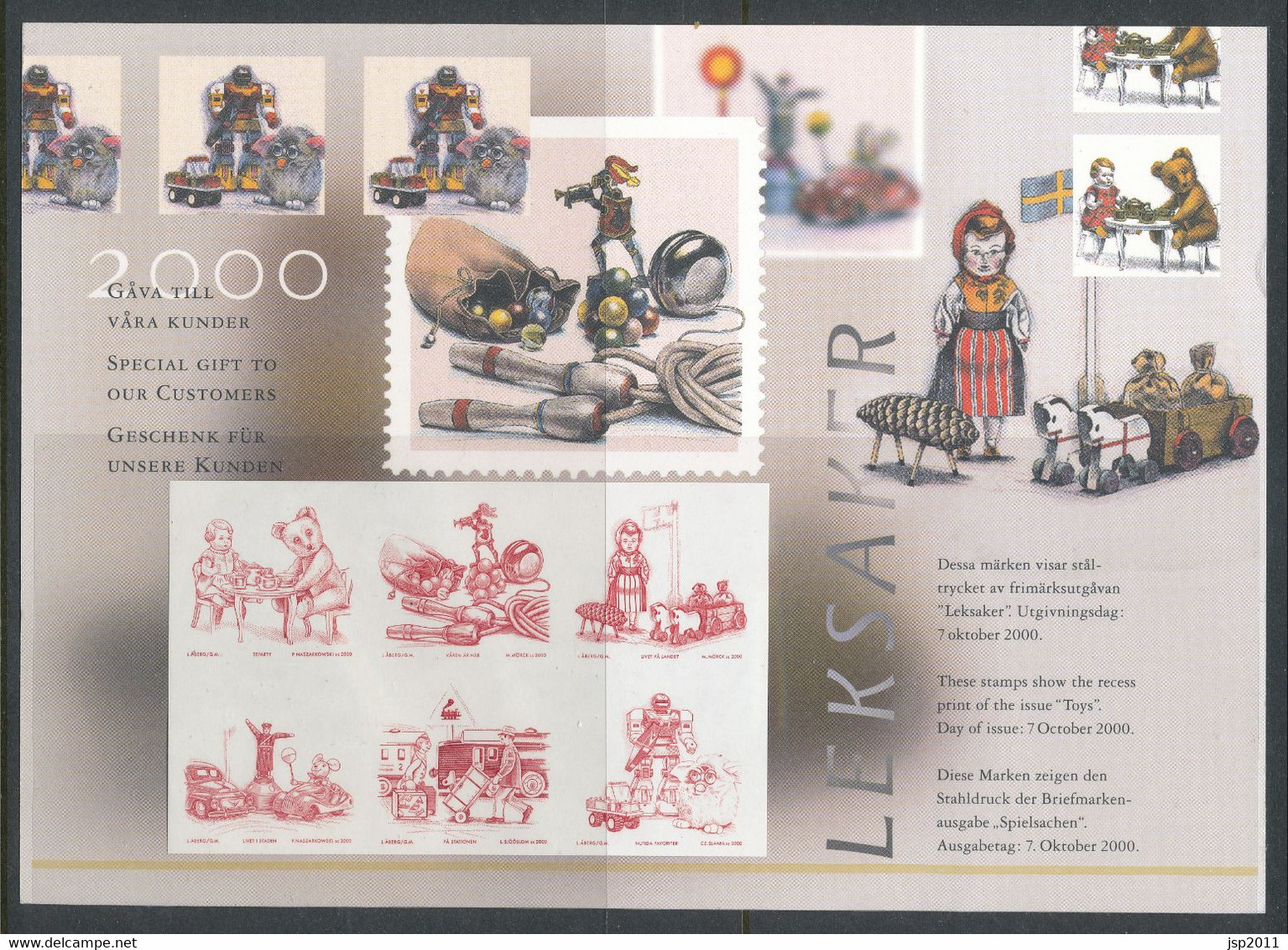 Sweden 2000. "Special Gift To Our Subscribers". See Descrition. MNH(**) - Proeven & Herdrukken