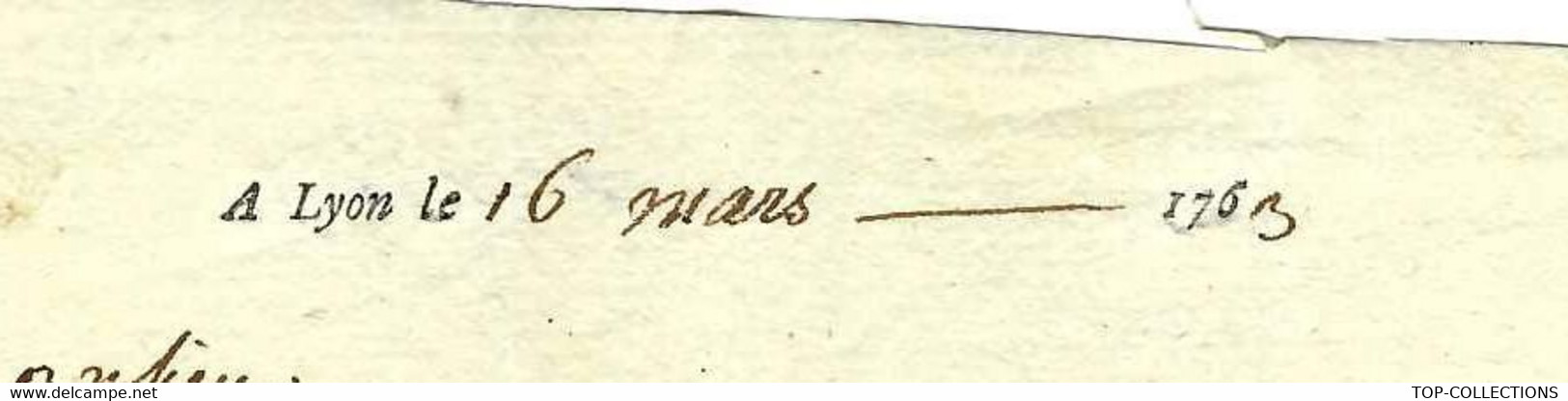 1763 LYON LETTRE DE VOITURE ROULAGE TRANSPORT Cotton & Brillet UNE PIECE DE VIN BLANC (228 Litres) => GRENOBLE - ... - 1799