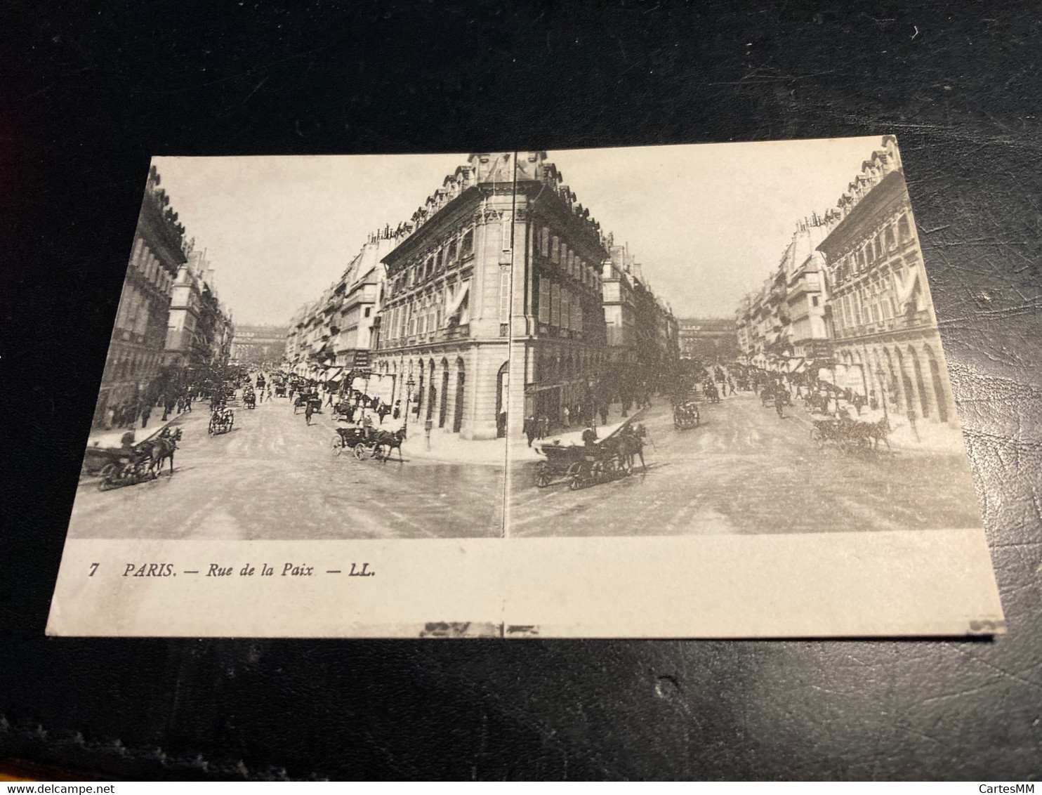 Paris RARE Carte Postale Stéréo Rue De La Paix - Stereoskopie