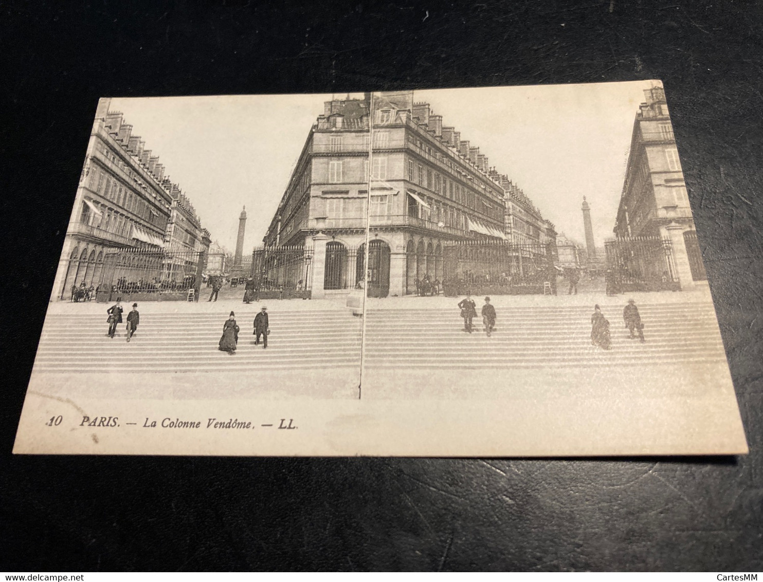 Paris RARE Carte Postale Stéréo La Colonne Vendome - Cartoline Stereoscopiche