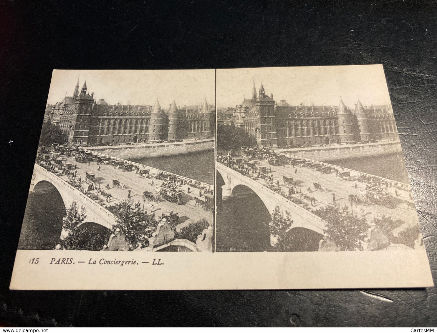 Paris RARE Carte Postale Stéréo La Conciergerie - Cartoline Stereoscopiche