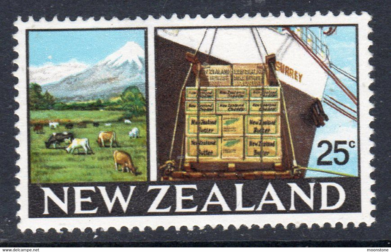 New Zealand 1967-70 Definitives 25c Value, MNH, SG 877 (A) - Unused Stamps