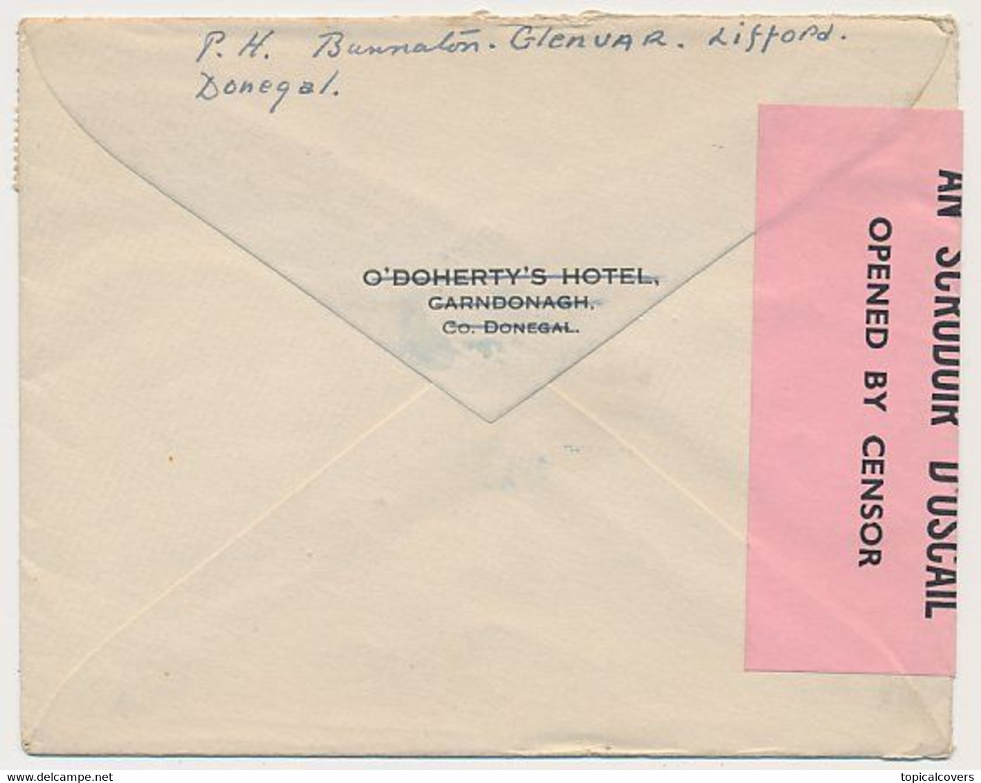 Censored Cover Ireland - Groningen The Netherlands 1939 - WWII - Covers & Documents