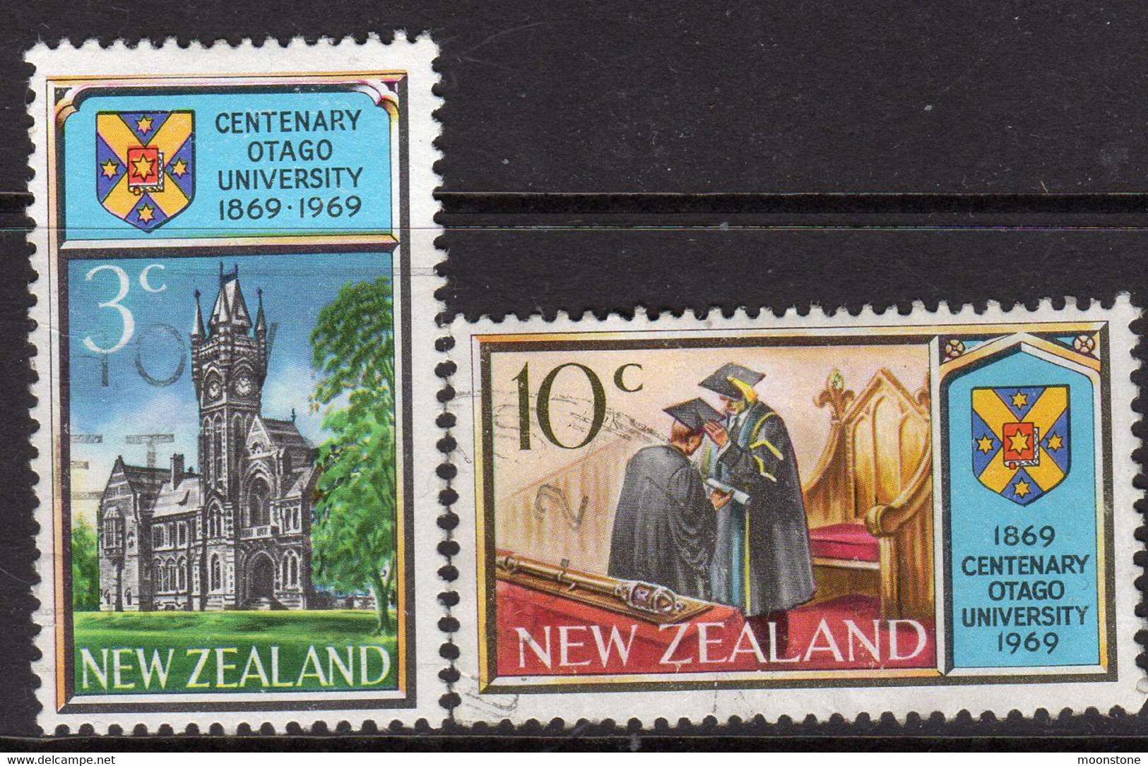 New Zealand 1969 Otago University Centenary Set Of 2, Used, SG 897/8 (A) - Used Stamps