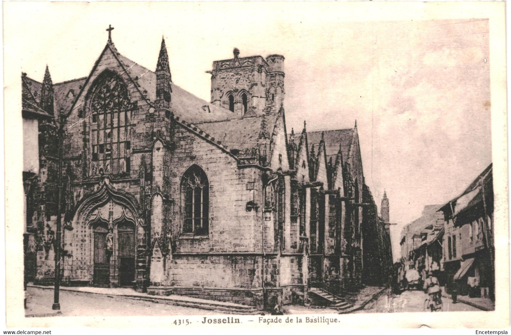 CPA Carte Postale France-Josselin- Façade De La Basilique   VM46433 - Josselin