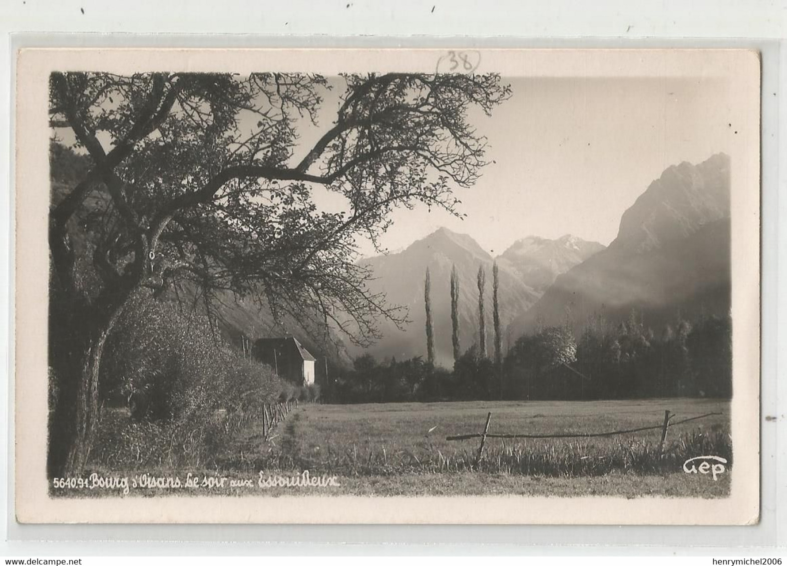 38 Isère Bourg D'oisans Le Soir Aux Essoulleux Gep 5640.91 - Bourg-d'Oisans