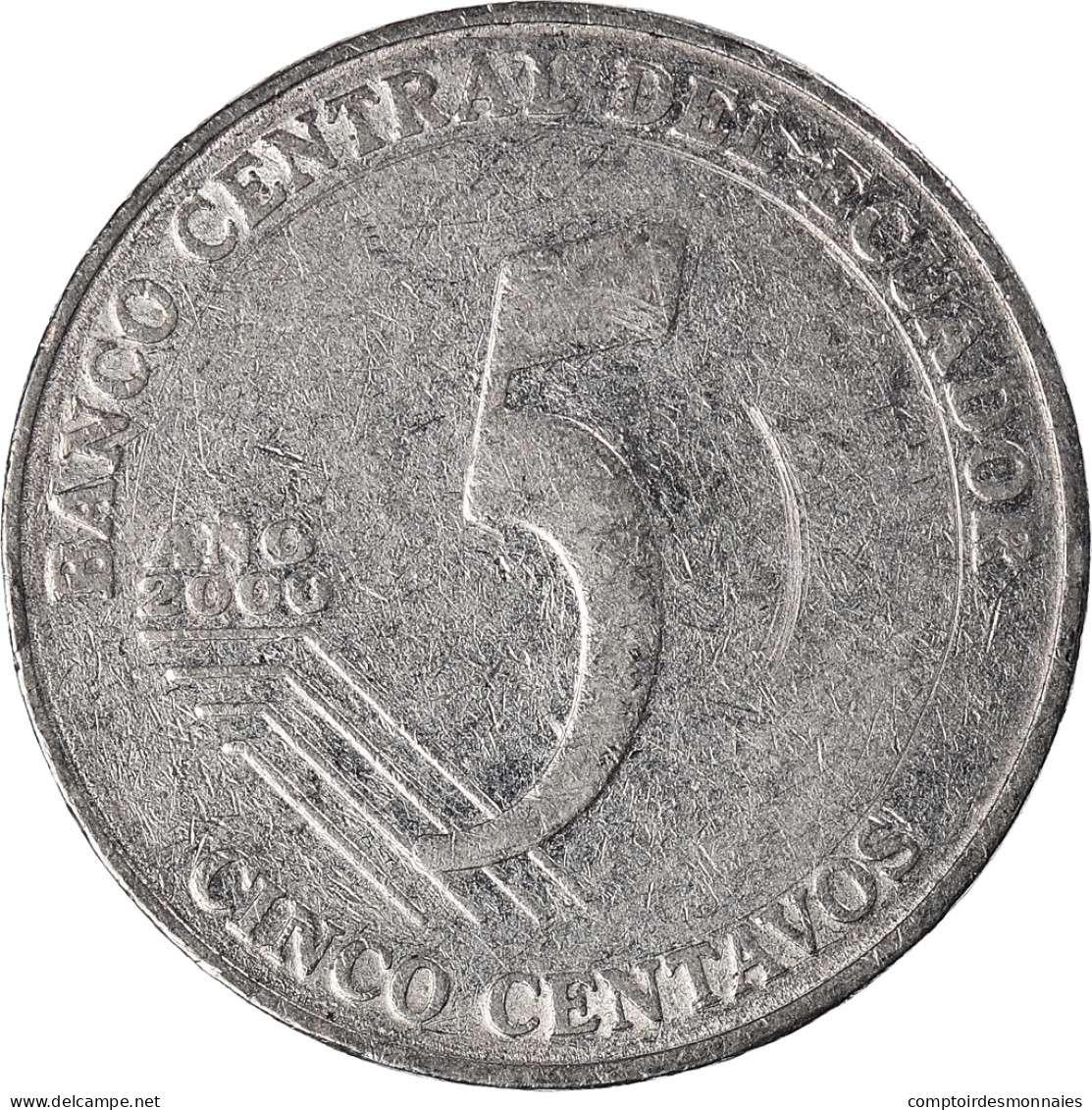 Monnaie, Équateur, 5 Centavos, Cinco, 2000 - Equateur