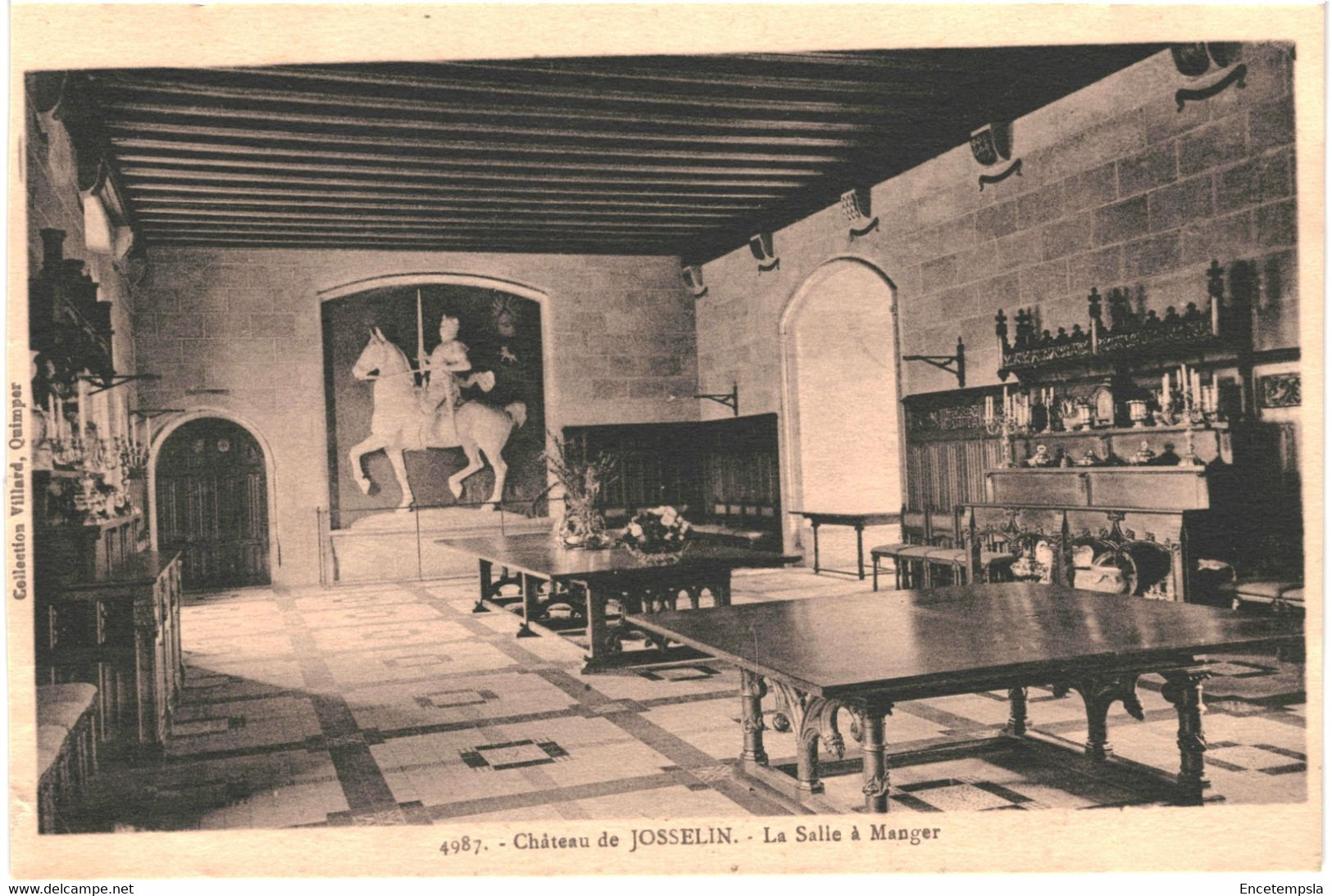 CPA Carte Postale France-Josselin- Le Château Salle à Manger   VM46438 - Josselin