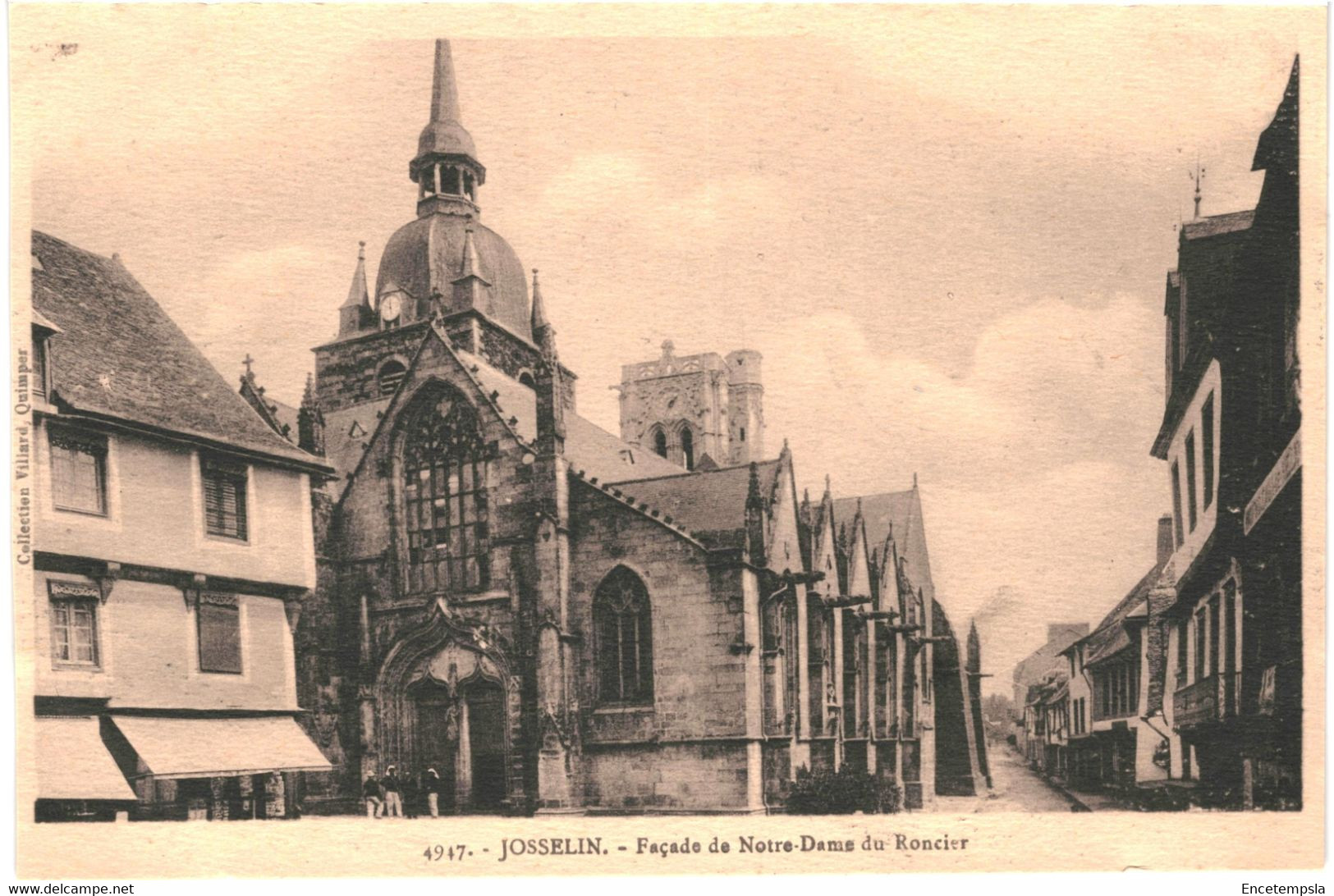 CPA Carte Postale France-Josselin- Façade De Notre Dame Du Roncier   VM46439 - Josselin