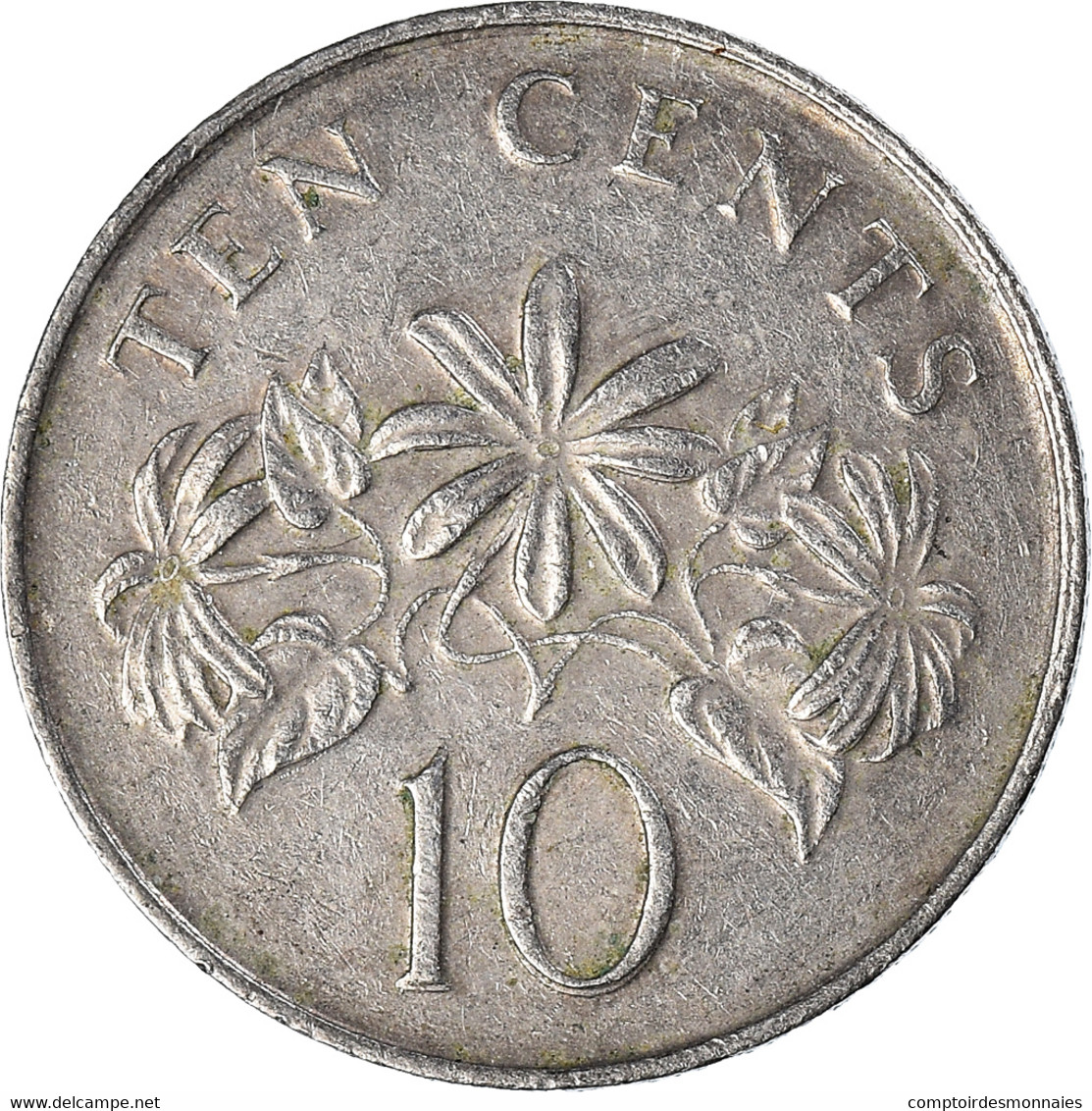 Monnaie, Singapour, 10 Cents, 1987 - Singapour