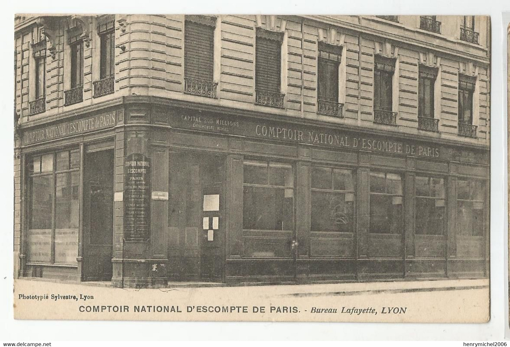 69 Rhone  Lyon Bureau Lalafayette Du Comptoir Nationale D'escompte De Paris - Lyon 1