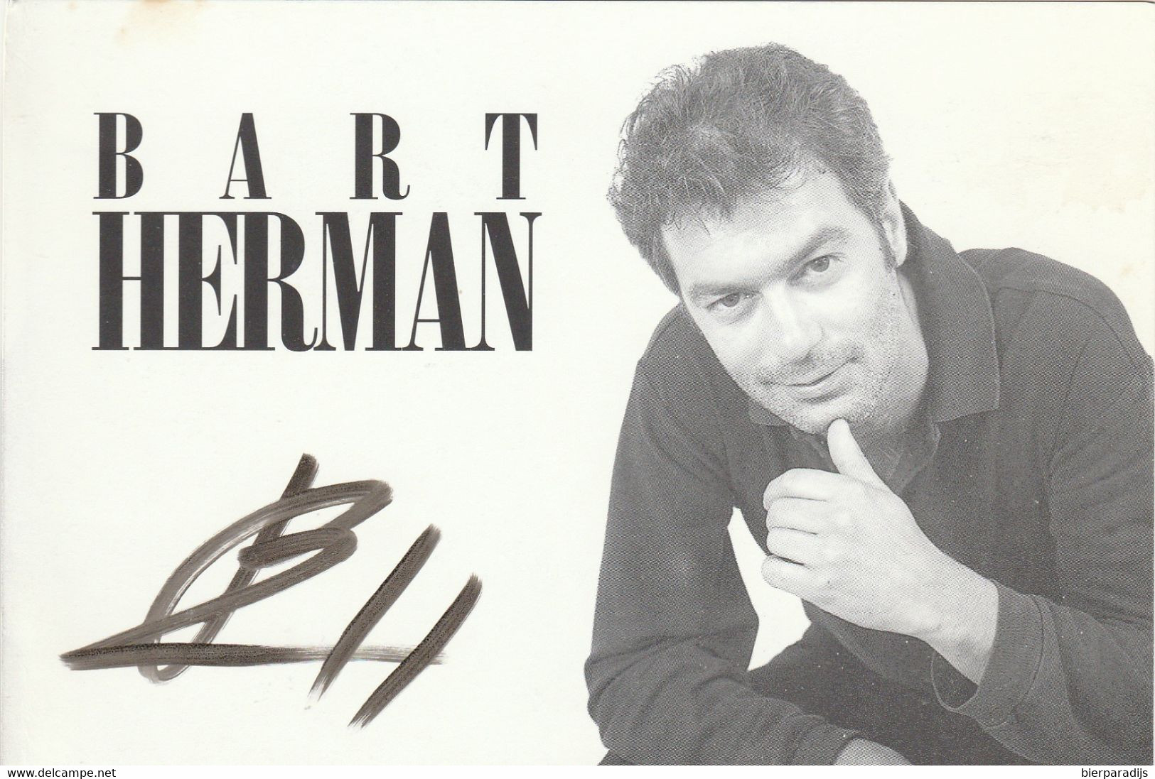 Bart Herman  Was  Ingekleeft - Handtekening