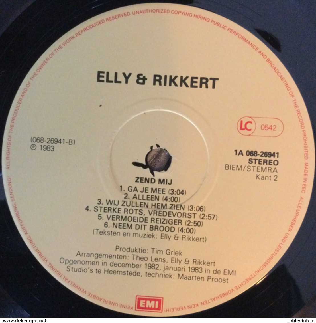 * LP *  ELLY & RIKKERT - ZEND MIJ (Holland 1983 EX-!!!) - Religion & Gospel