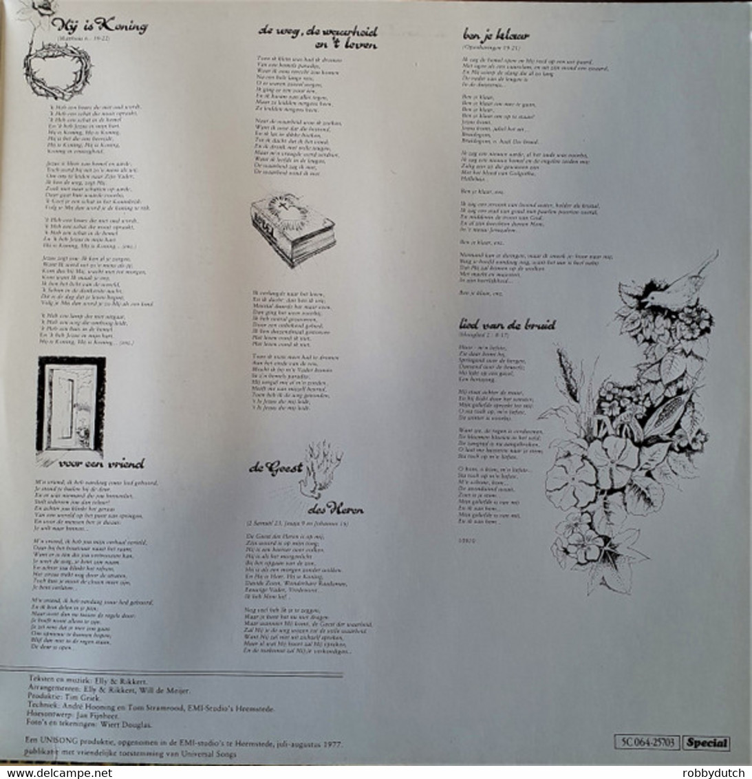 * LP *  ELLY & RIKKERT - AL JE HAREN ZIJN GETELD (Holland 1977) - Chants Gospels Et Religieux