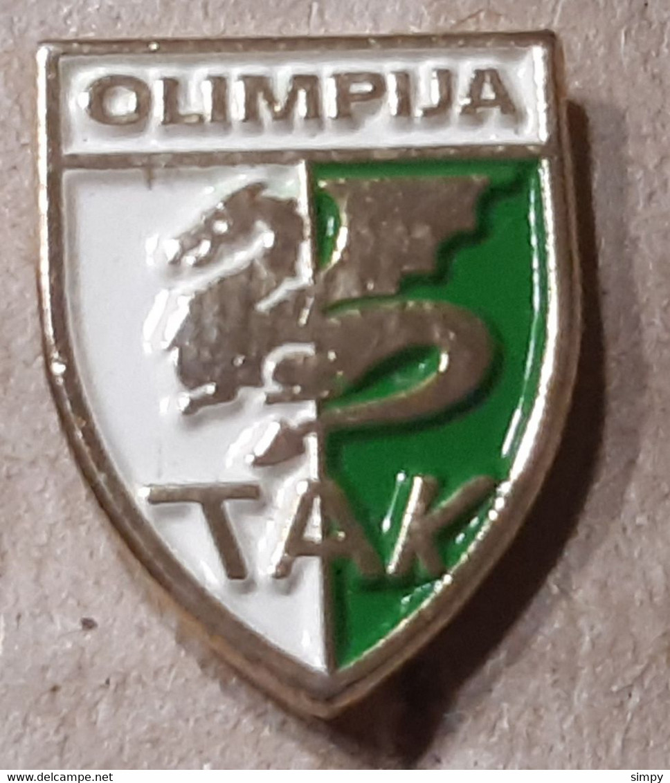 Weightlifting Club TAK Olimpija Ljubljana Slovenia Vintage Pin Badge - Gewichtheffen