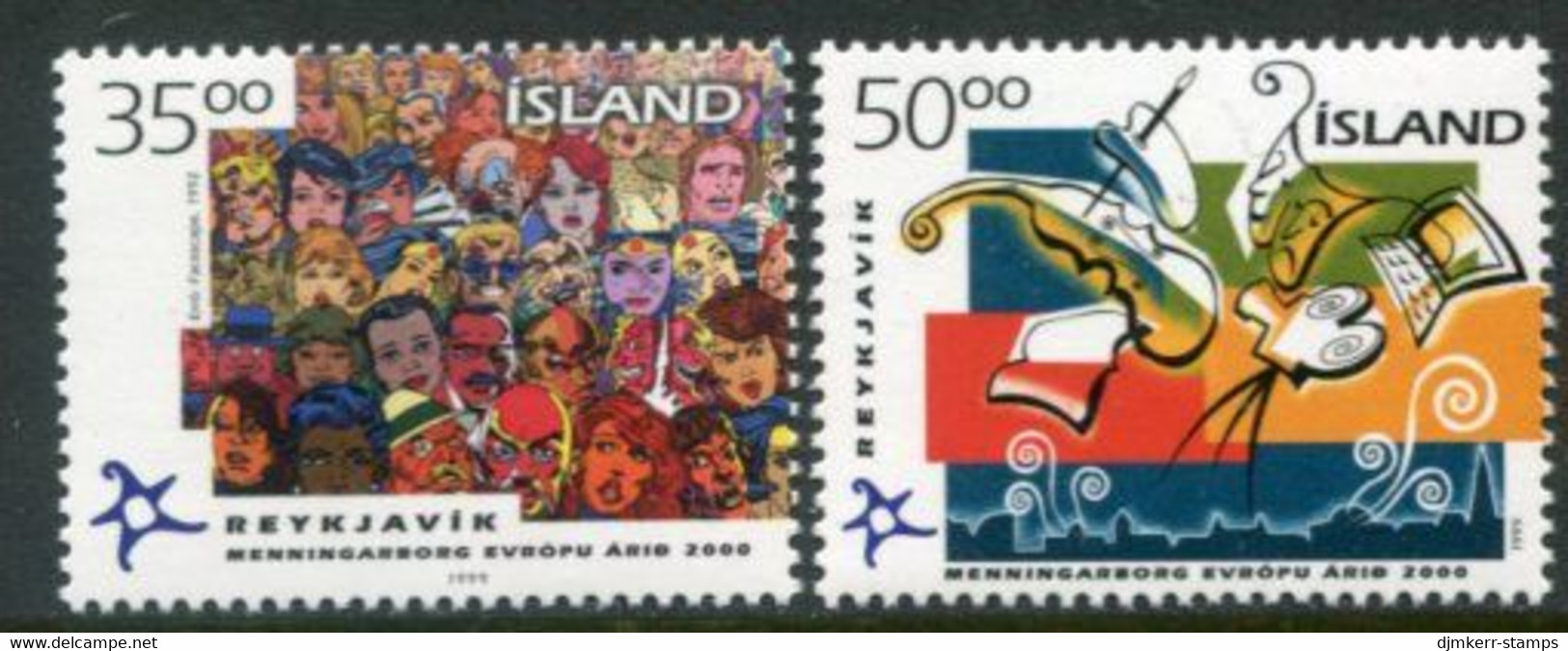 ICELAND 1999 Reykjavik As Cultural Capital Of Europe  MNH / **.  Michel 925-26 - Nuevos