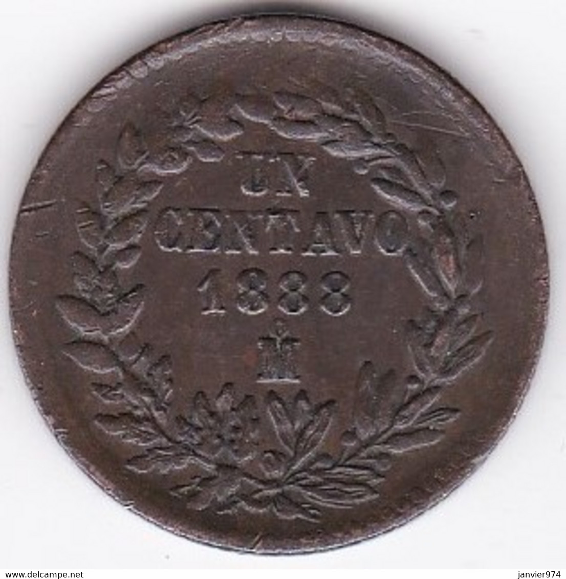 Mexique 1 Centavo 1888 Mo, En Cuivre, KM# 391 - Mexiko