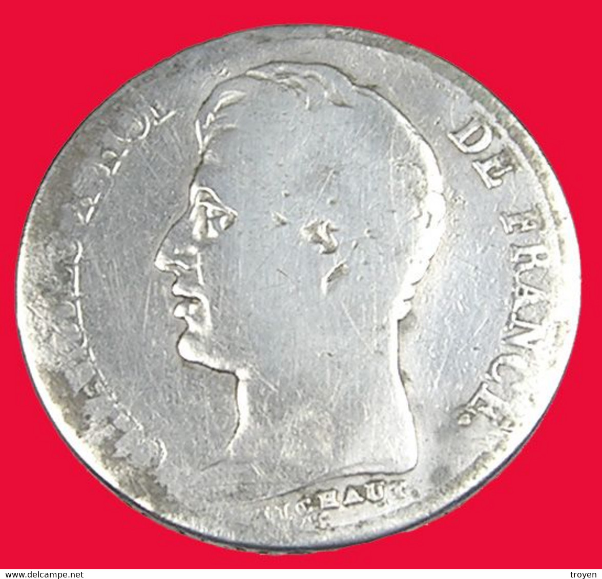 1 Franc - France - Charles X - 1825 A - B + - Argent - - 1 Franc