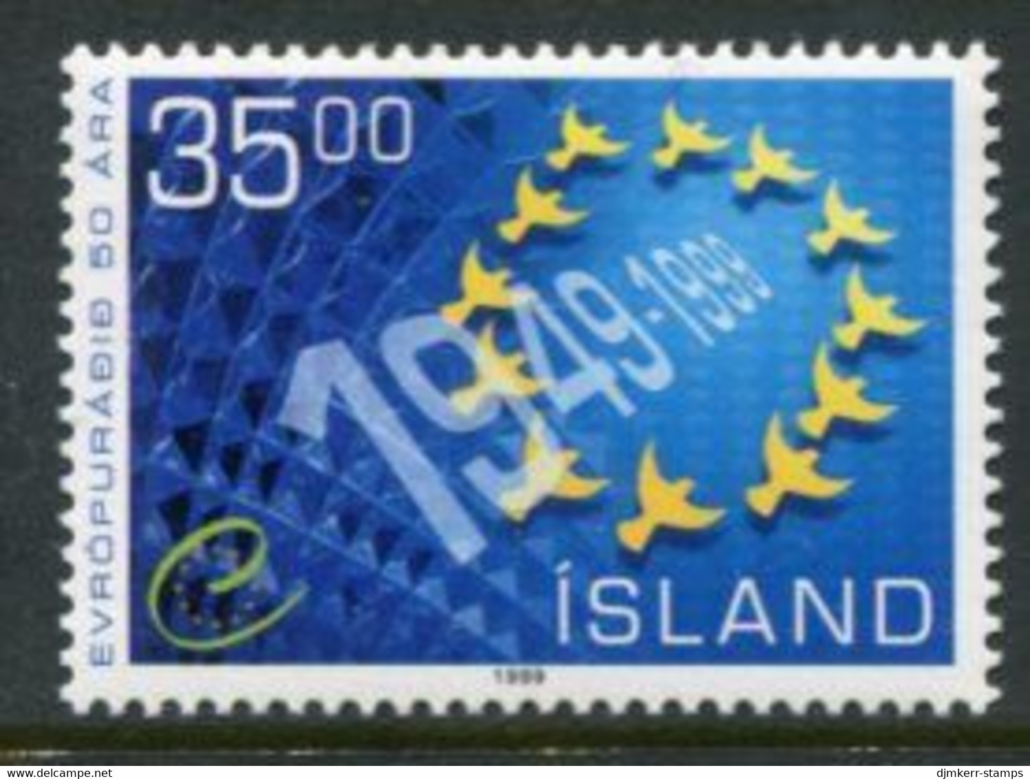 ICELAND 1999 Council Of Europe Anniversary MNH / **.  Michel 912 - Nuevos