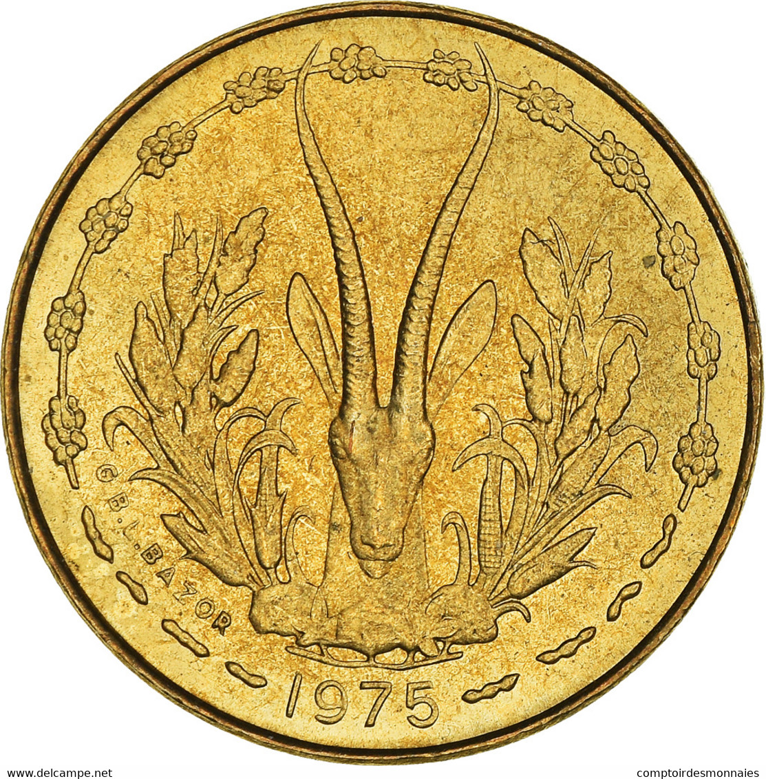 Monnaie, Communauté économique Des États De L'Afrique De L'Ouest, 5 Francs - Ivory Coast